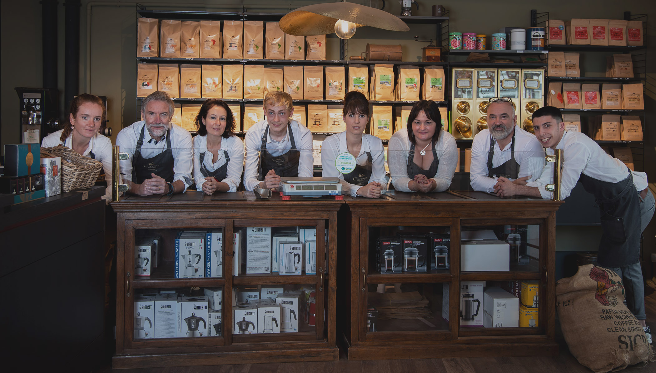 Toute l'équipe du Caféier